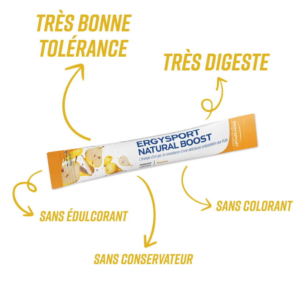 Produit ERGYSPORT NATURAL BOOST Poire