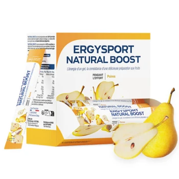 Étui 30 sticks ERGYSPORT NATURAL BOOST Poire